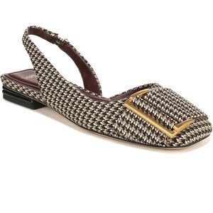 Sarto Tracy Slingback square toe flats US 7.5